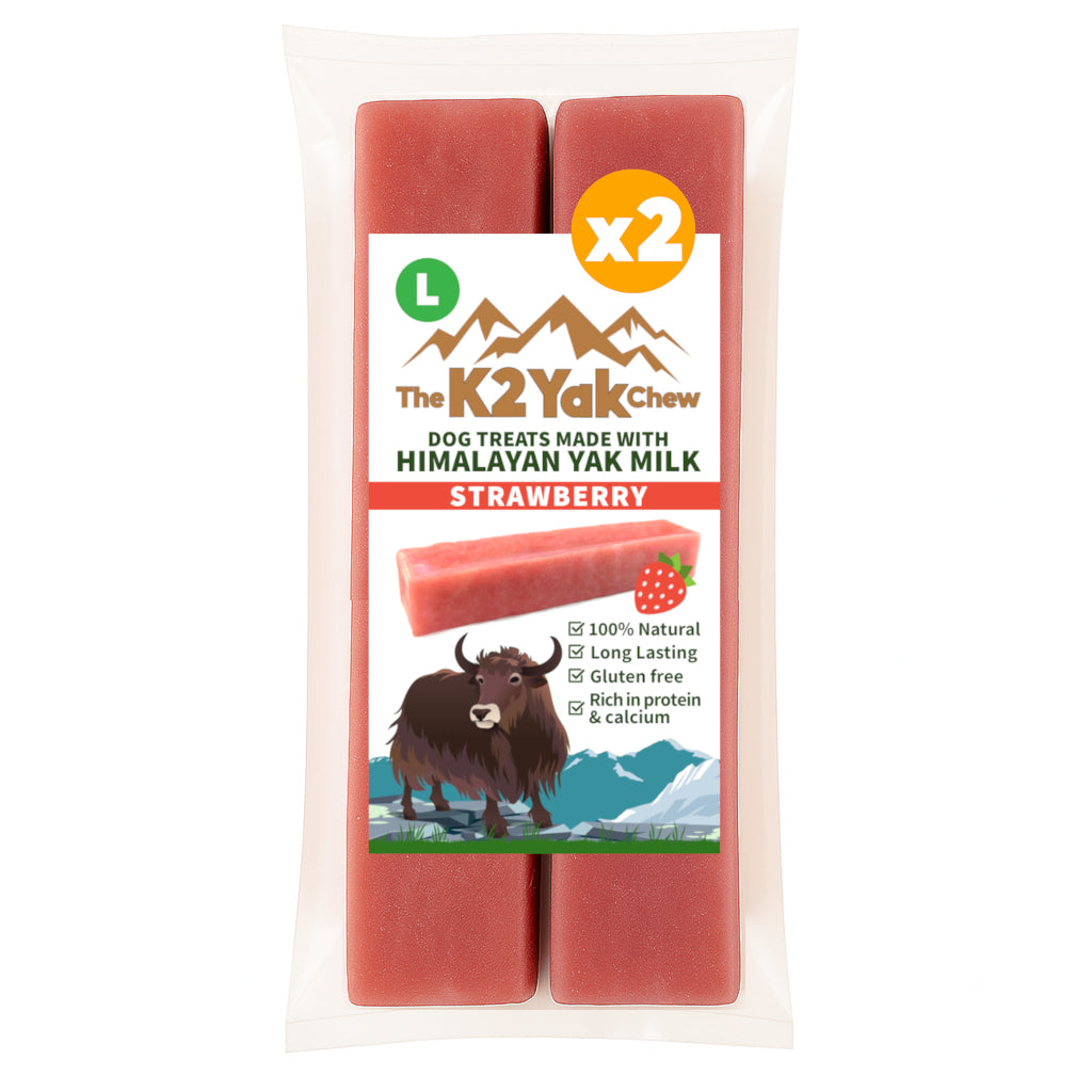 K2 Yak Chew – Strawberry Himalayan Yak Chew (Large)