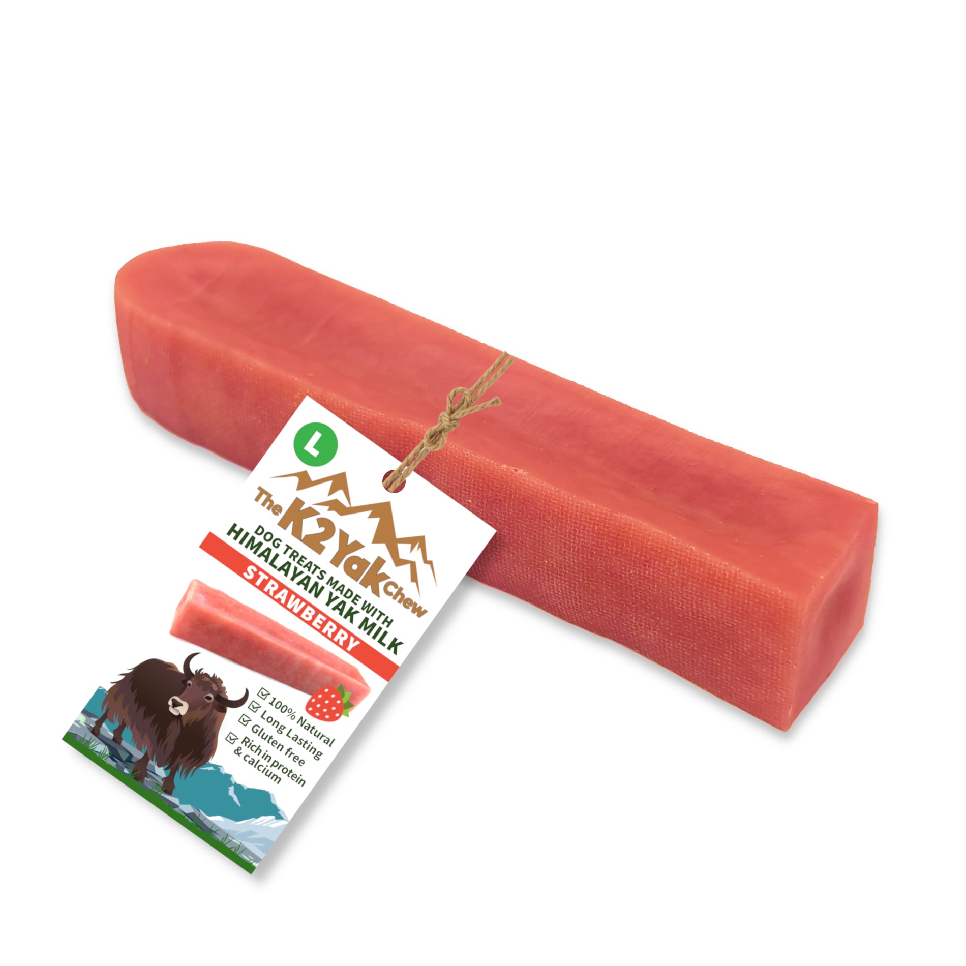 K2 Yak Chew – Strawberry Himalayan Yak Chew (Large)