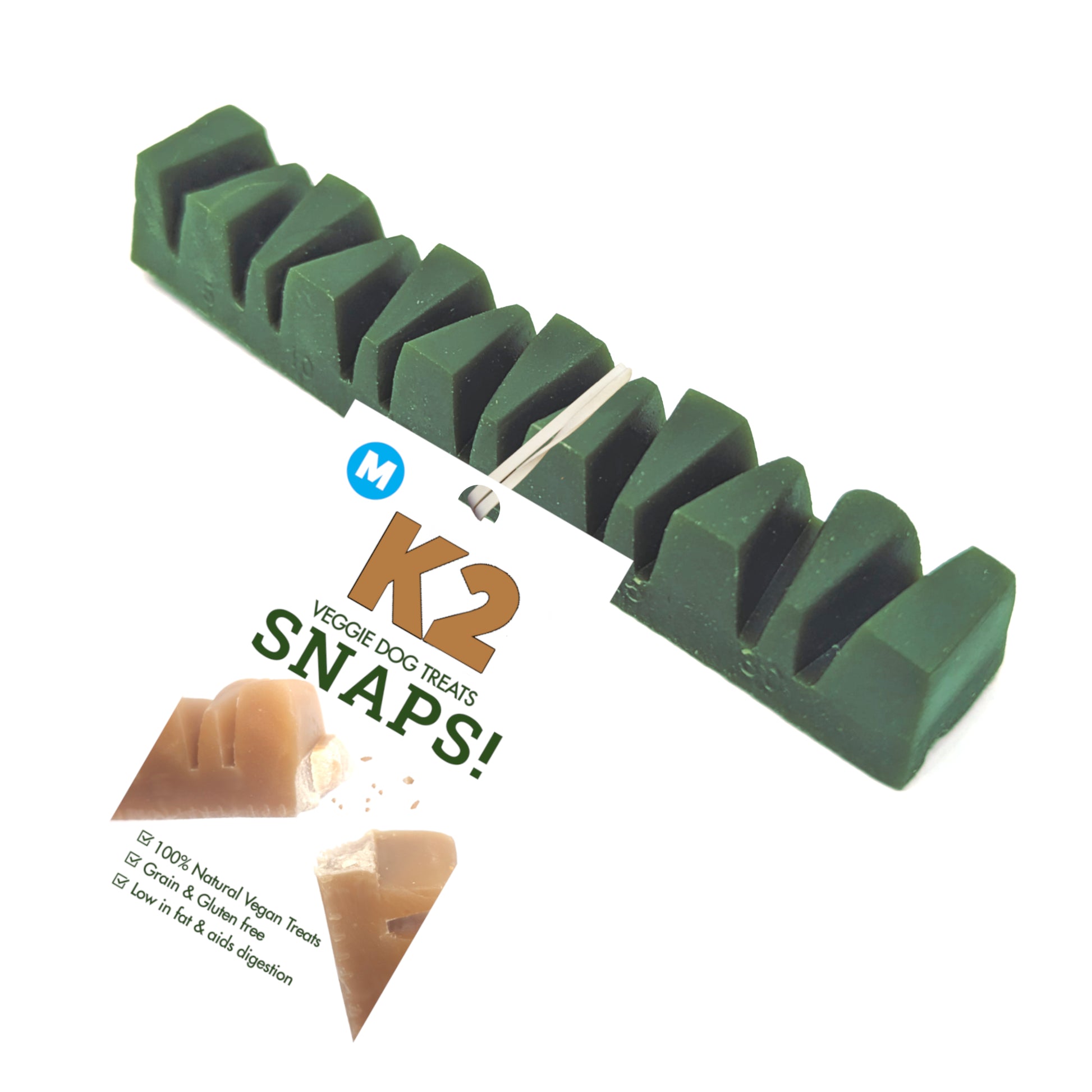 K2 Dog Veggie Treats Spinach & Apple 2 Sizes