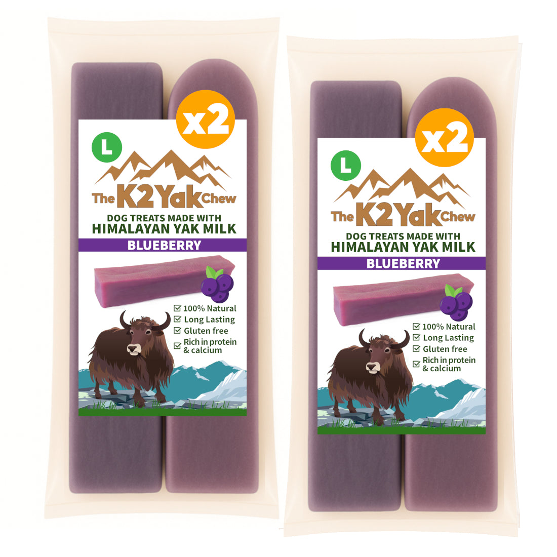 K2 Yak Chew – Blueberry Himalayan Yak Chew (Large)