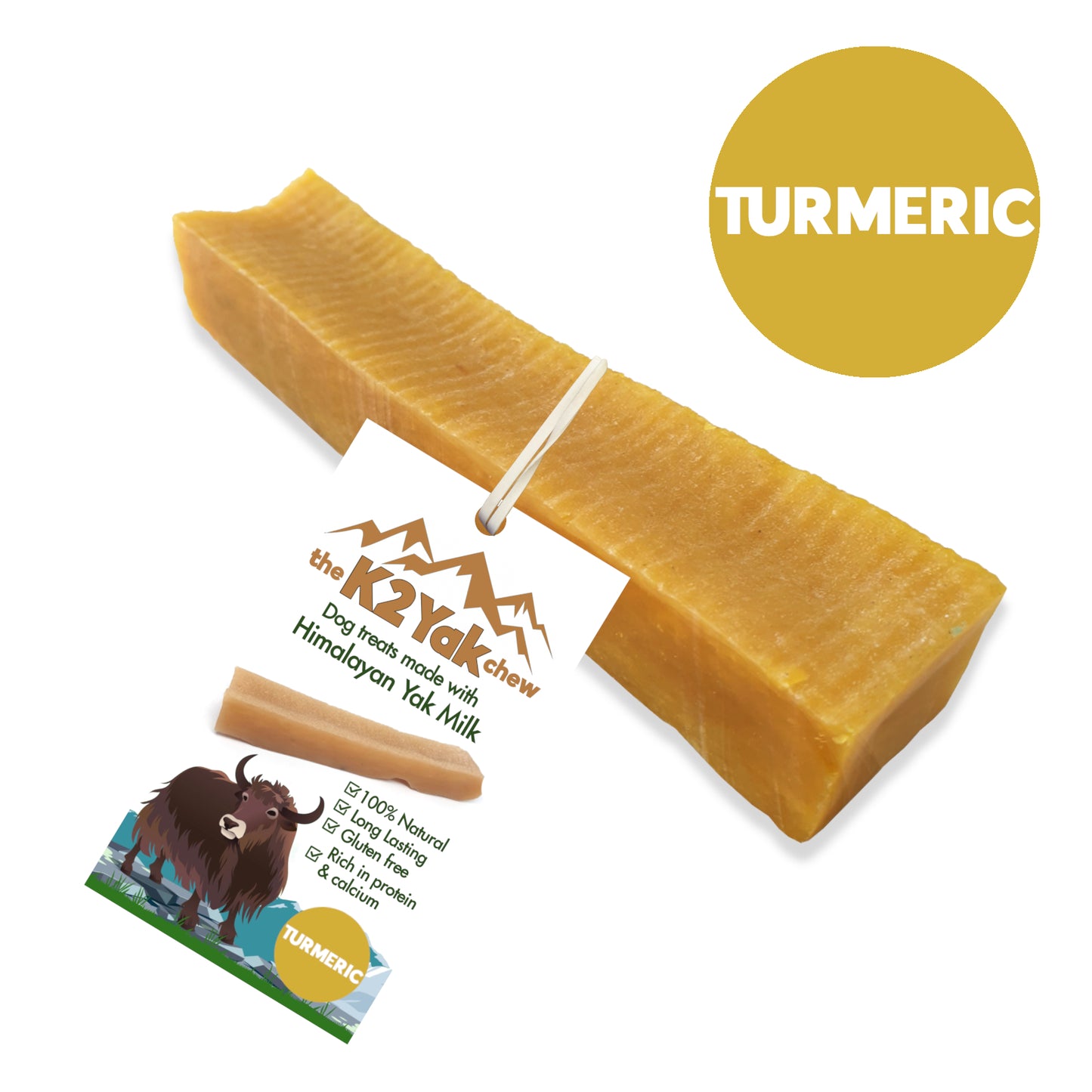 K2 Yak Chew – Turmeric Himalayan Yak Chew (Medium)