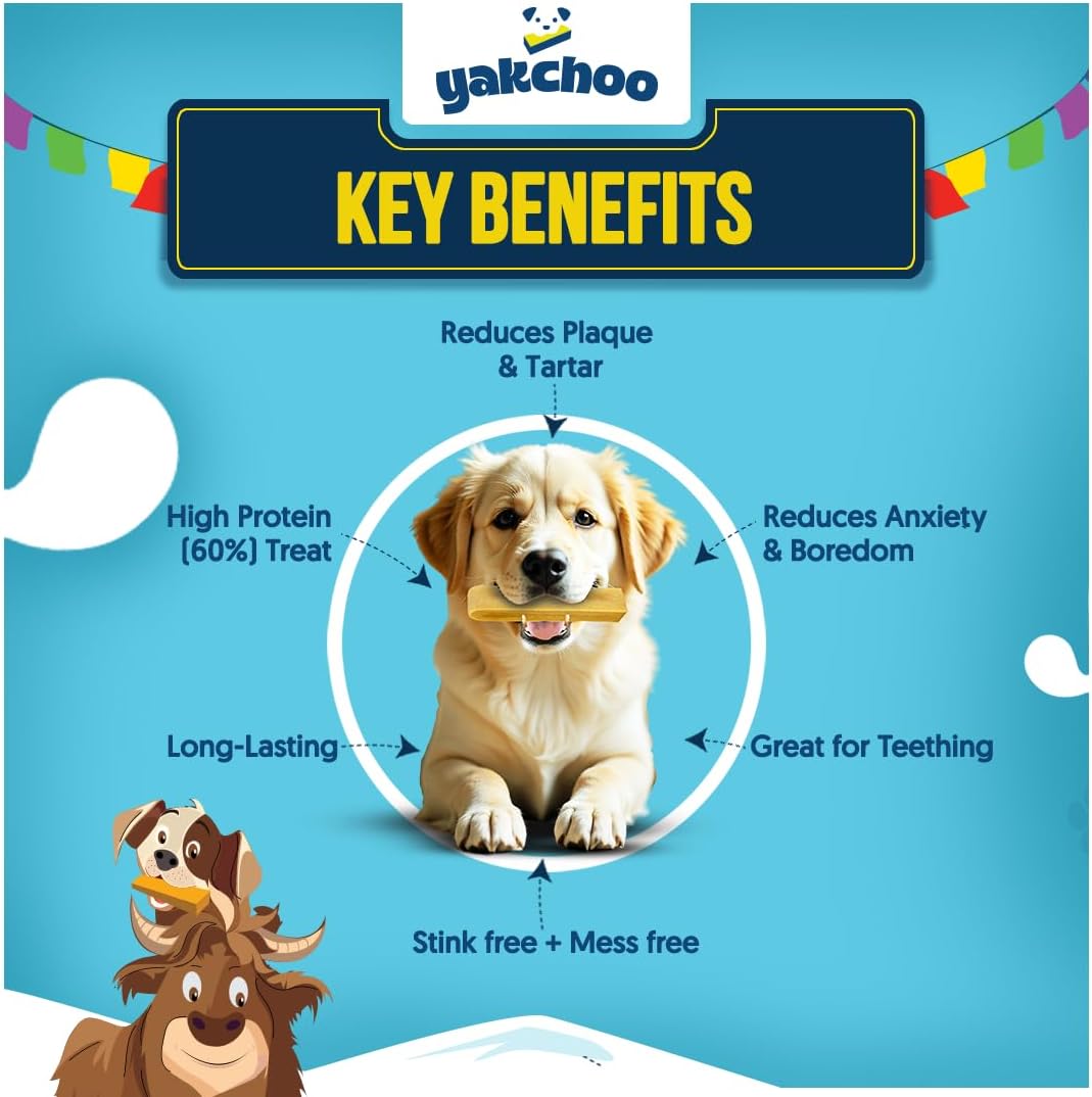 Yakchoo Himalayan Yak Cheese Dog Chews – X-Large 150g - 1 or 2 Packs
