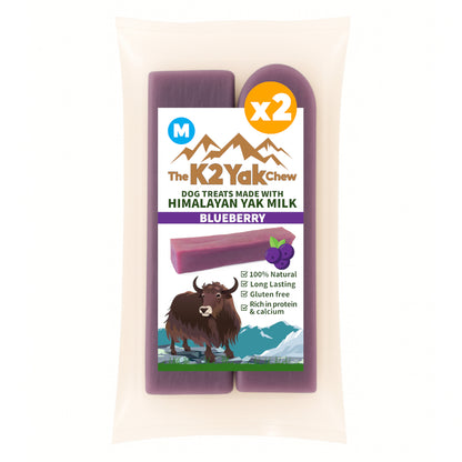 K2 Yak Chew – Blueberry Himalayan Yak Chew (Medium)