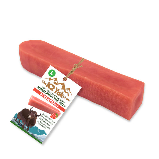 K2 Yak Chew – Strawberry Himalayan Yak Chew (Large)