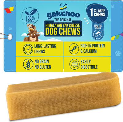 Yakchoo Himalayan Yak Cheese Dog Chews – X-Large 150g - 1 Pack