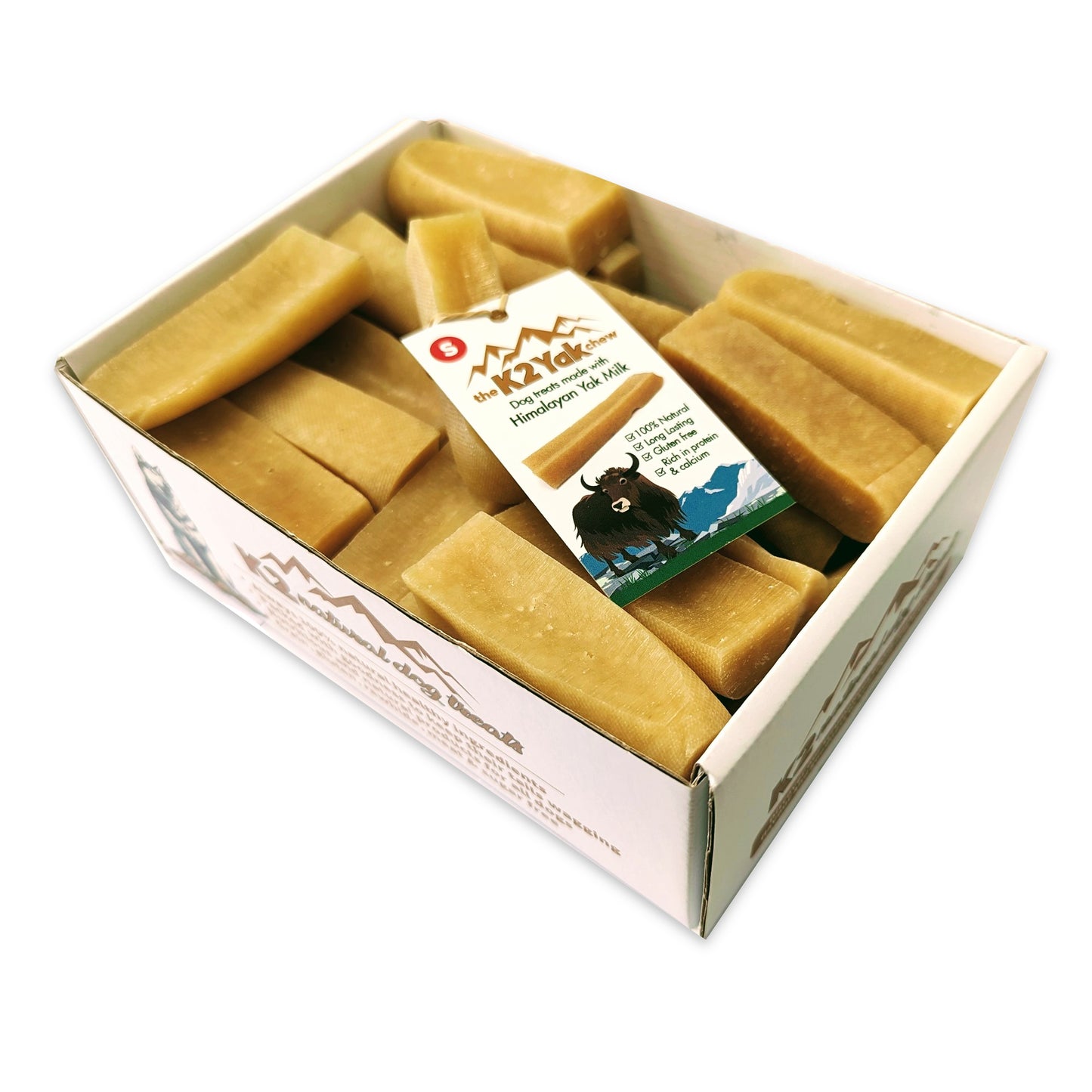 K2 Yak Chews Dog Treats Small - Box of 36