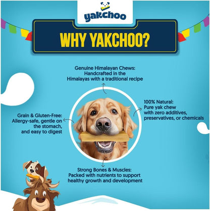 Yakchoo Himalayan Yak Cheese Dog Chews – Small 30g - 5 Pack