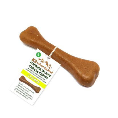 K2 Natural Dog Chews – Cheese & Chicken Chews, Easily Digestible Treats (5 Sizes)