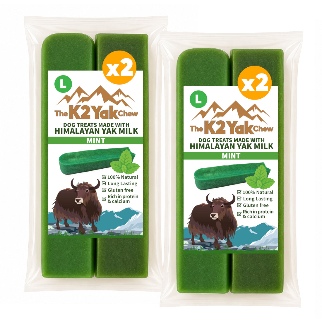 K2 Yak Chew – Mint Himalayan Yak Chew (Large)