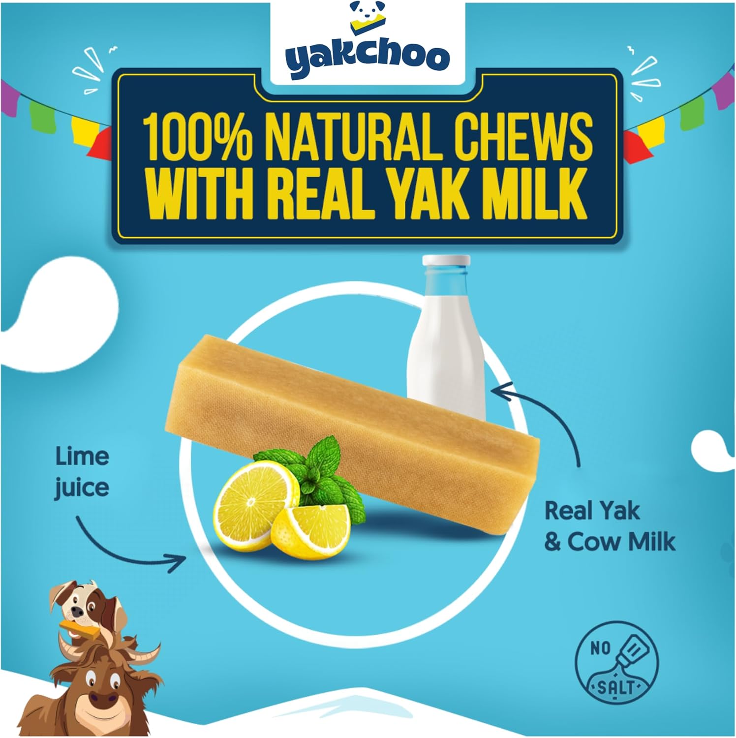Yakchoo Himalayan Yak Cheese Dog Chews – Small 30g - 5 Pack