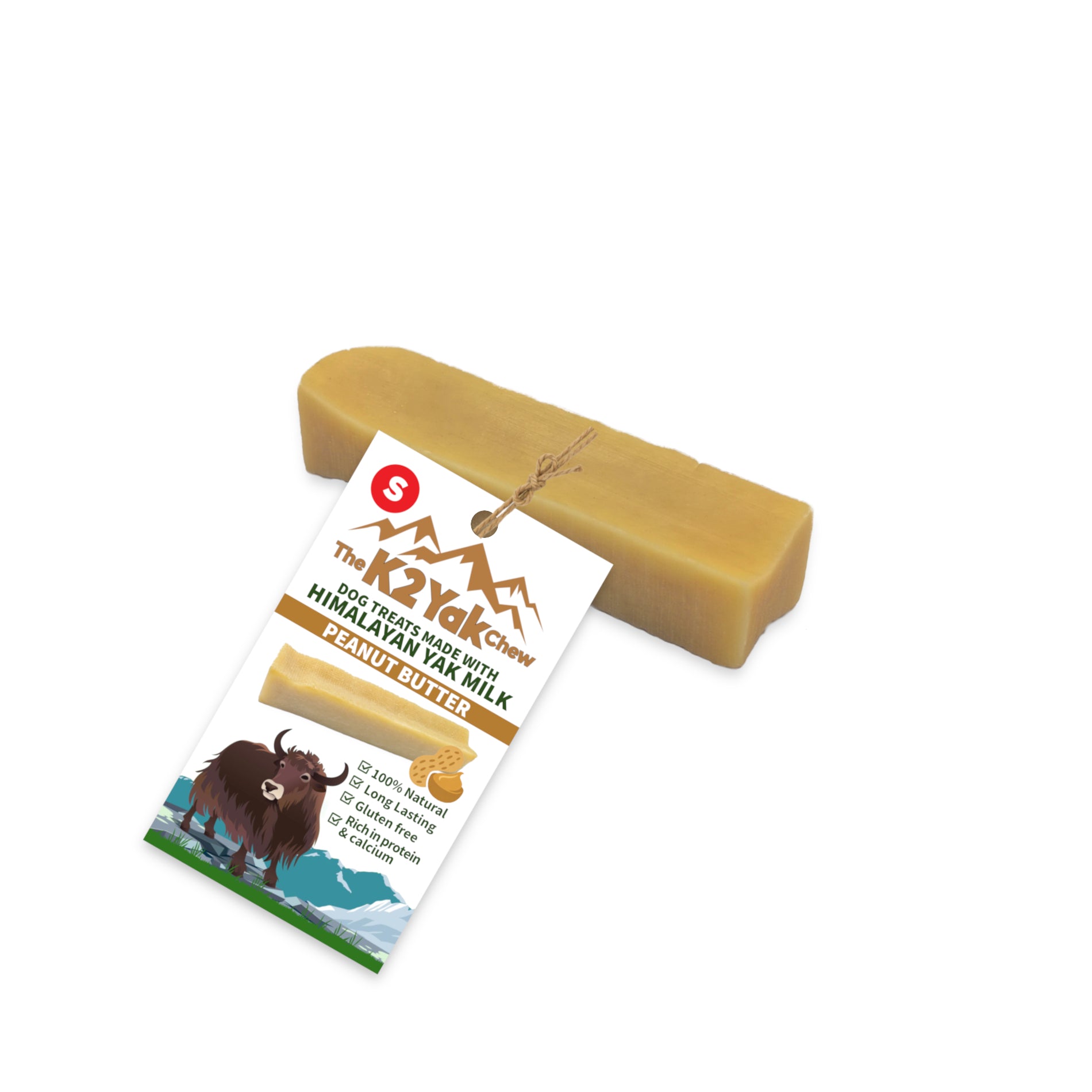 K2 Yak Chew – Peanut Butter Himalayan Yak Chew (Small)
