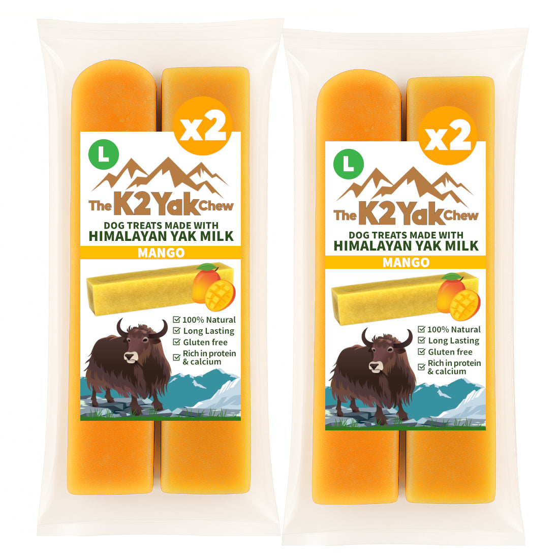 K2 Yak Chew – Mango Himalayan Yak Chew (Large)