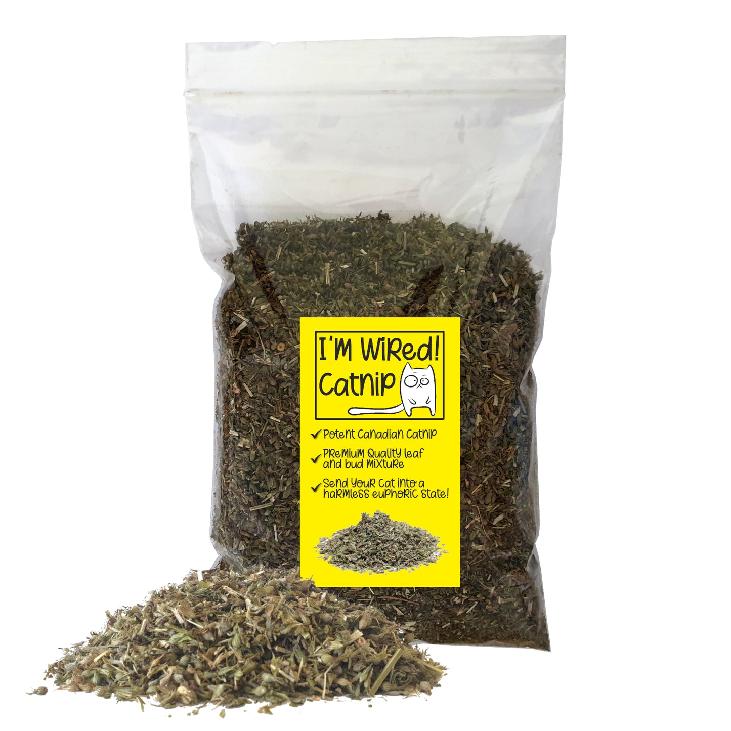 I'm Wired Catnip Dried Leaves & Buds Mixture (bagged)