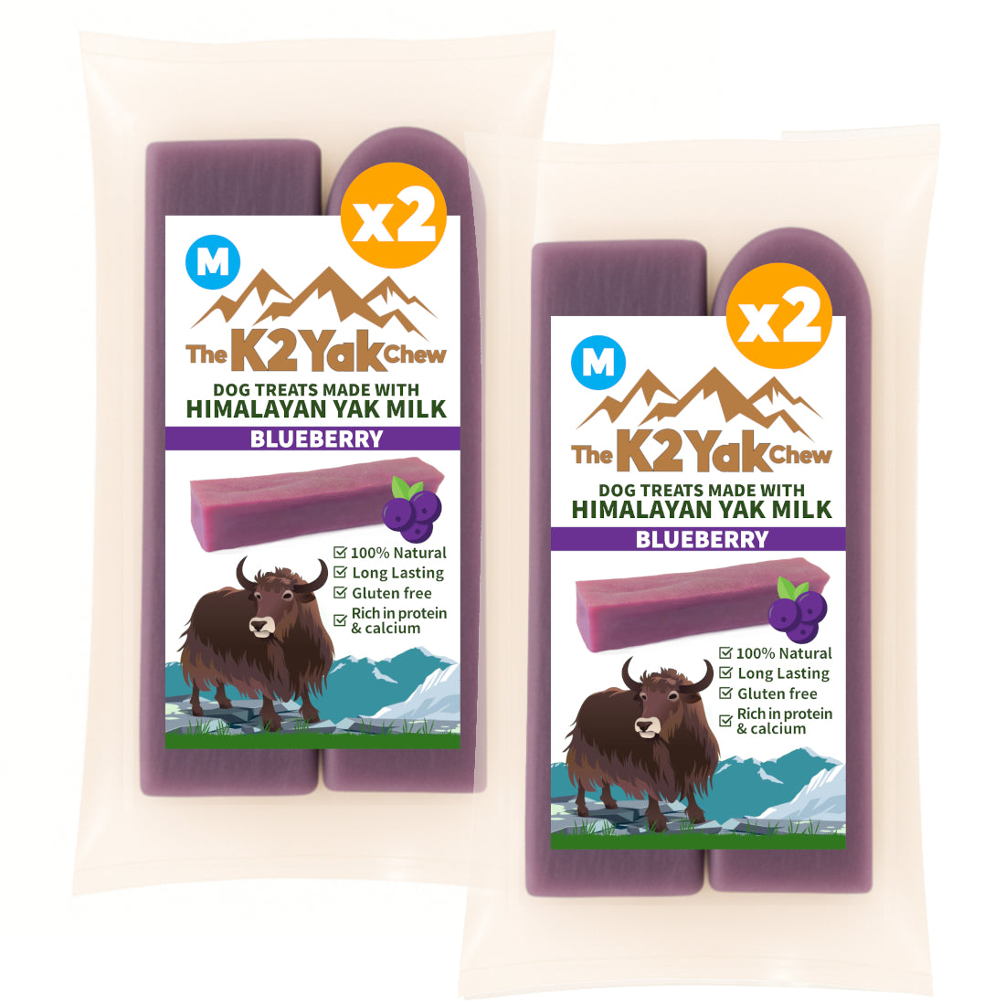 K2 Yak Chew – Blueberry Himalayan Yak Chew (Medium)