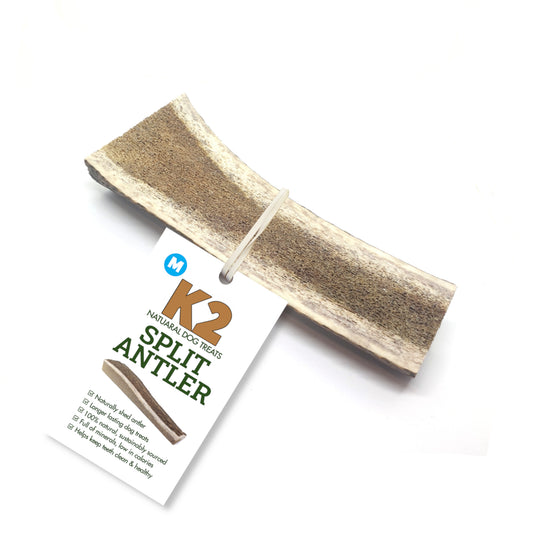 K2 Split Antler 100% Natural Dog Treats Medium 51- 80g