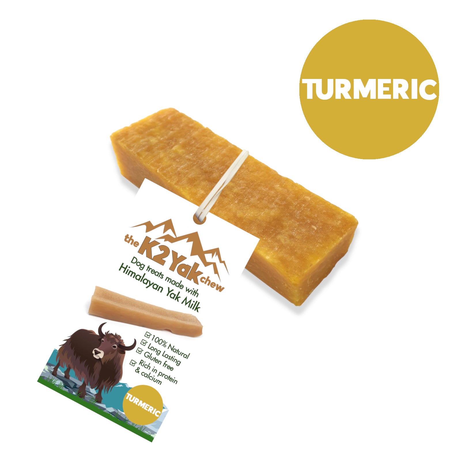 K2 Yak Chews Dog Treats with TURMERIC Small